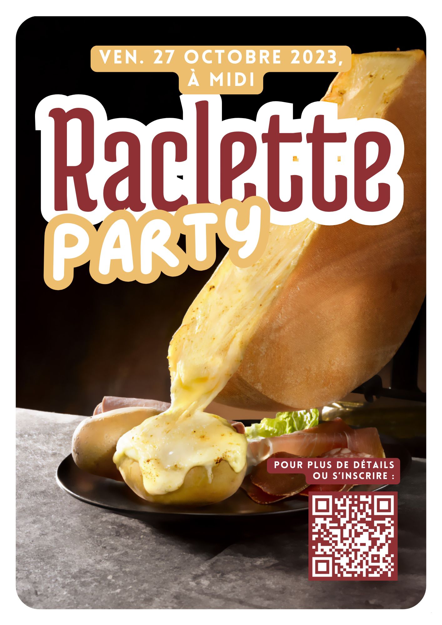 Raclette – Affiche promotionnelle pour un événement d’entreprise